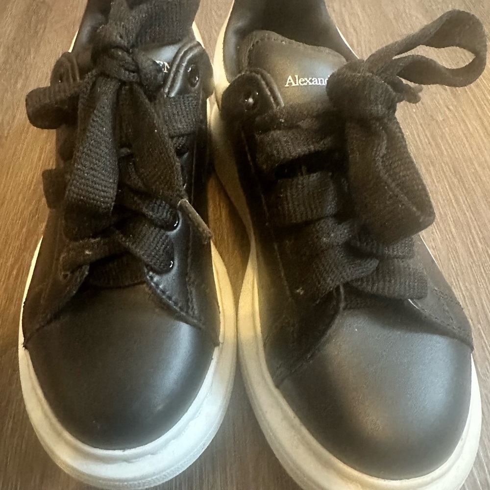 Alexander McQueen Black Sneakers Minimalist Design